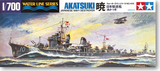 √ 田宫舰船模型 1:700 二战日本曉号驱逐舰 31406