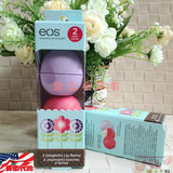 包邮现货美国代购EOS有机天然润唇膏2只套装-清新西瓜+激情水果