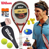 2015新款Wilson威尔逊网球拍正品全碳素男女初学单人训练套餐包邮