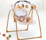 h实木无漆婴儿床婴儿摇篮床电动摇篮自动宝宝床带滚轮