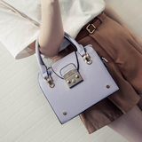2016包包新款韩版女包夏季单肩斜挎金属装饰锁扣包休闲手提包小包