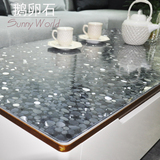 软质玻璃桌布波斯菊茶几垫方桌pvc塑料餐桌垫电视机柜保护膜3mm