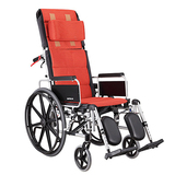 康扬轮椅KM-5000 F24铝合金折叠可躺式带手刹残疾老年人轮椅KM