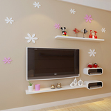 创意格子电视背景墙装饰机顶盒置物架隔板壁柜墙上置物架宜家家居