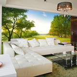 田园森林树木3d风景大型壁画立体墙纸客厅沙发卧室电视背景墙壁纸