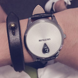 女学生手表韩版简约创意水滴皮带手表学生休闲石英表双12预售手表