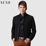 Seno男士外套修身型英伦时尚韩版青年夹克男士休闲修身外套潮