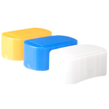 适用于佳能 600EX 闪光灯 三色柔光罩 套装白/黄/蓝 肥皂盒方盒型