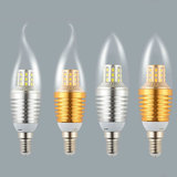 超亮水晶吊灯led蜡烛灯泡节能光源E27大E14小螺口拉尾泡暖黄白光