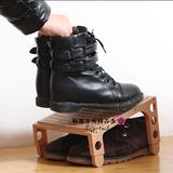 日本km 创意时尚简约简易防尘塑料鞋柜小鞋架 DIY小型鞋子收纳架