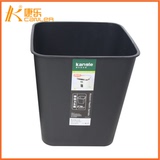黑色方形卫生桶客房塑料垃圾桶厨房卫生间家用垃圾桶创意无盖纸篓