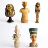 古埃及 法老图坦卡蒙/王妃黄金面具 半身雕像 半身像模型人偶摆件