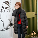 韩国正品  Cherrykoko时尚魅力纯色拉链长袖羽绒服