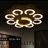 简约现代客厅灯创意个性卧室餐厅书房灯具艺术圆形调光LED吸顶灯