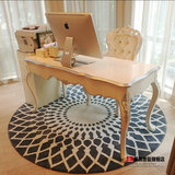 圆形网格客厅茶几地毯书桌电脑椅钢琴地毯吊篮地毯logo广告添加