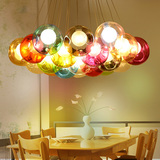 设计好灯饰彩色玻璃球吊灯北欧餐厅卧室现代简约艺术个性创意吊灯
