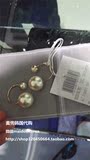 麦兜韩国代购 dior迪奥 耳钉新款 大小白色珍珠弯曲女款 耳钩型