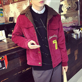 2015新款男士棉服外套冬装灯芯绒加厚棉袄潮流韩版青年学生夹克潮