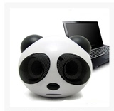 创意可爱迷你熊猫小音响 2.0笔记本音响单个电脑音箱USB音箱
