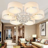欧式水晶吊灯LED现代创意餐厅个性圆形客厅卧室具玄关小过道灯