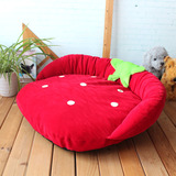 宠物窝狗窝猫窝宠物软垫 狗床沙发床 草莓沙发窝 宠物可爱造型床