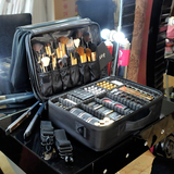 双层包大容量手包式旅行化妆箱手提便携大号化妆品收纳包