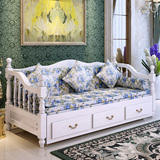新款实木沙发床现代小户型 客厅两用推拉床经济型宜家伸缩折叠床