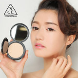 韩国正品代购 3CE 完美遮瑕持久明亮粉饼 控油定妆粉质细腻美白