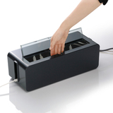 电线收纳盒日本进口电源插座桌面集线器整理盒电源线理线盒集线盒
