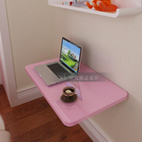 壁挂电脑桌小户型省空间折叠式写字桌简易实木挂墙笔记本书桌壁桌