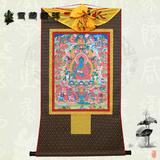 雪藏藏驿药师佛唐卡画像西藏唐卡画藏式装饰画藏传佛教密宗卷轴画