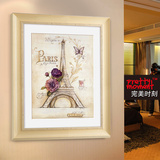 浪漫巴黎埃菲尔铁塔玄关卧室装饰画过道客厅有框沙发背景墙挂壁画