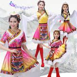 春节新款蒙古舞蹈服演出服女装少数民族表演服装藏族舞蹈演出服装