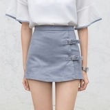 白色短裤女夏季2016新款高腰休闲热裤韩版弹力显瘦外穿不规则裙裤