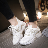 2016新款春季韩版真皮运动鞋休闲鞋女平底白色学生跑步鞋单鞋子潮