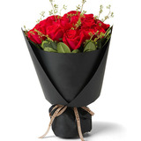 武汉鲜花速递11朵红玫瑰花束同城泉州厦门福州花店上海全国送花