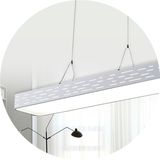 LED节能办公室吧台长方形吊灯简约铝材餐厅吊灯创意客厅卧室灯具