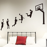 寝室墙贴篮球运动贴纸床头沙发墙装饰体育馆扣篮个性化创意投篮贴