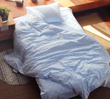 日式 冬季纯棉全棉磨毛绒布保暖水玉波谱点单人单件学生床单