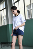 日单美式复古日线nanamica限定BIG LOGO 基础款男女短袖t恤两色
