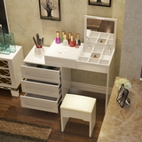 现代简约小户型梳妆台卧室翻盖迷你化妆桌烤漆家用多功能化妆柜