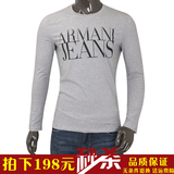 Amani阿玛尼长袖t恤男 男士专柜代购修身大码男装打底衫春季CK-86