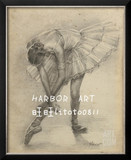 美克 Ha*borHouse 进口美式装饰画 芯 芭蕾舞 典雅人物素描