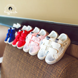 韩国代购新款儿童鞋女童帆布鞋 低帮做旧星星板鞋 男童休闲学生鞋