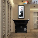 新中式古典玄关柜手工彩绘条案复古鞋柜供桌装饰柜门厅储物柜供桌