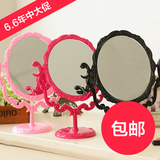 桌面复古台式化妆镜子 大号时尚梳妆镜 欧式台镜 安娜苏公主镜