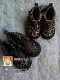 日本代购 西松屋两款豹纹宝宝学步鞋短靴