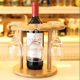 ax高脚杯架红酒架欧式创意吧台摆件杯架定做实木葡萄酒架灯笼