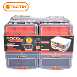 TACTIX 螺丝盒零件盒 组合式工具盒分类盒塑料五金工具箱乐高收纳