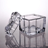 欧式婚庆透明玻璃糖罐糖果罐玻璃器皿咖啡糖缸喜糖盒创意摆件